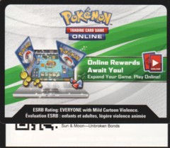 Unbroken Bonds: Unused Booster TCGO Online Code Card